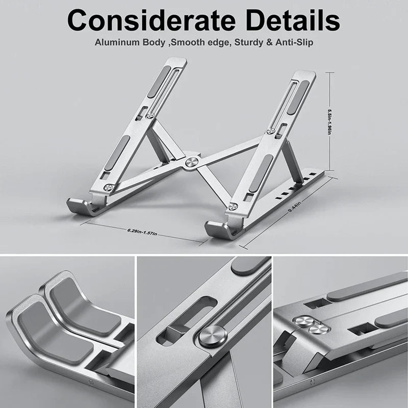 Exclusive Deal ( Adjustable Laptop Stand + Adjustable Mobile/Tablet Stand)